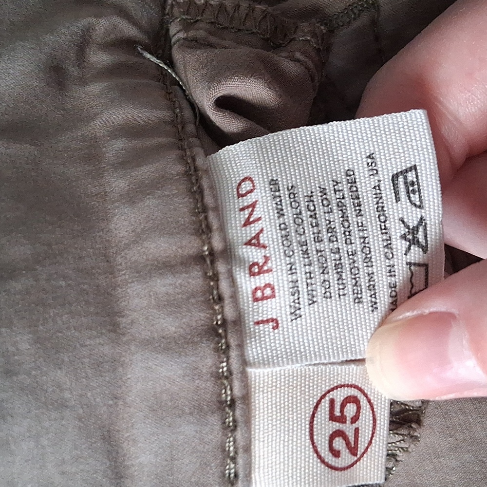 J Brand Women's Stylish Skinny Taupe Pants 117965 Size 25 - Picture 2 of 10
